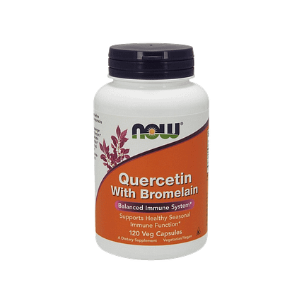 Quercetin with Bromelain, suplemento alimentar vegan e vegetariano