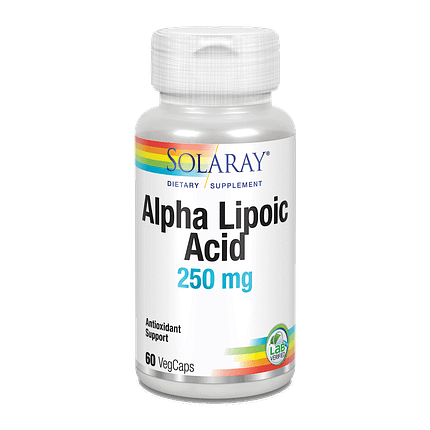 Alpha Lipoic Acid 250 mg, suplemento alimentar vegan