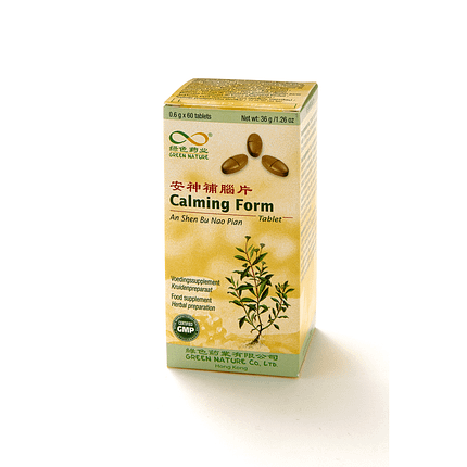Calming Form (An Shen Bu Nao Pian), fitoterapia chinesa