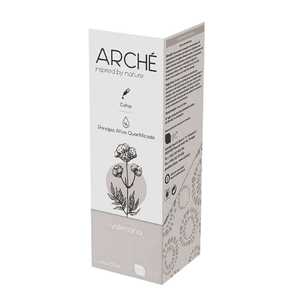 Arché Valeriana, suplemento alimentar sem açúcar, sem glúten, sem lactose