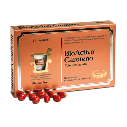 BioActivo Caroteno, suplemento alimentar sem glúten
