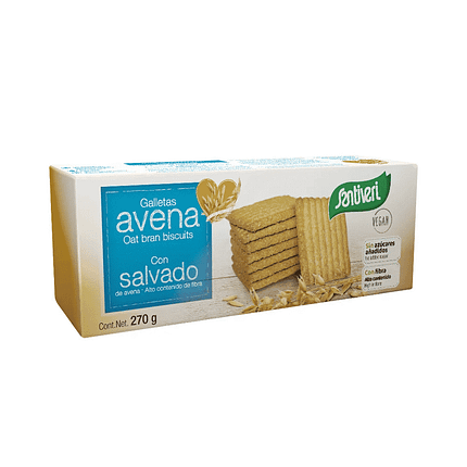 Bolachas de Farelo de Aveia, sem açúcar, vegan