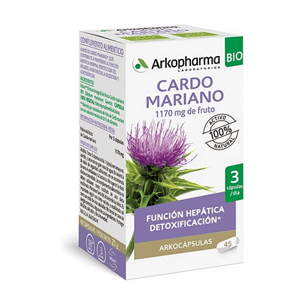 Cardo Mariano Cápsulas, suplemento alimentar