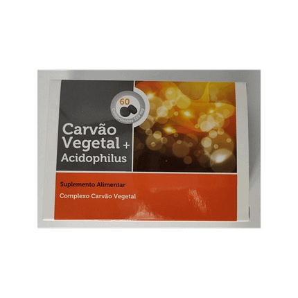 Carvão Vegetal + Acidophilus, suplemento alimentar para o sistema digestivo
