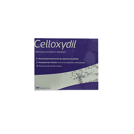 Celloxydil, suplemento alimentar sem açúcar, sem glúten, sem lactose