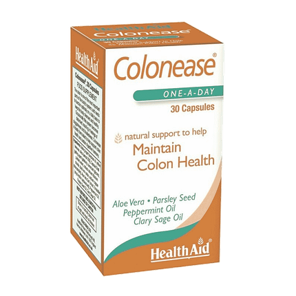 Colonease, suplemento alimentar sem açúcar, sem glúten, sem sal