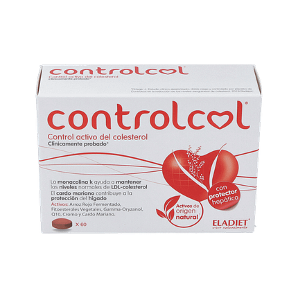 Controlcol, suplemento alimentar sem açúcar, sem glúten e sem lactose