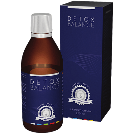 Detox Balance, suplemento alimentar sem açúcar, sem álcool, sem glúten e sem lactose