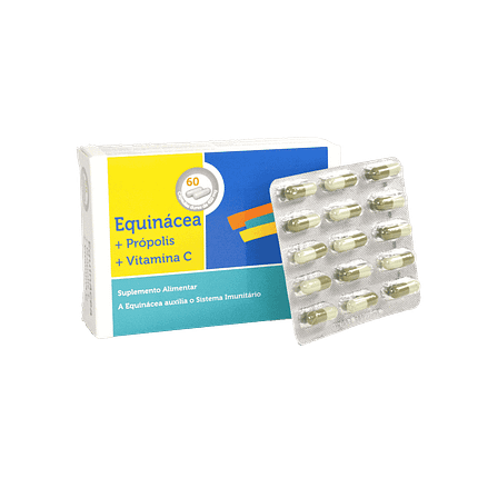 Equinácea + Própolis + Vitamina C, suplemento alimentar