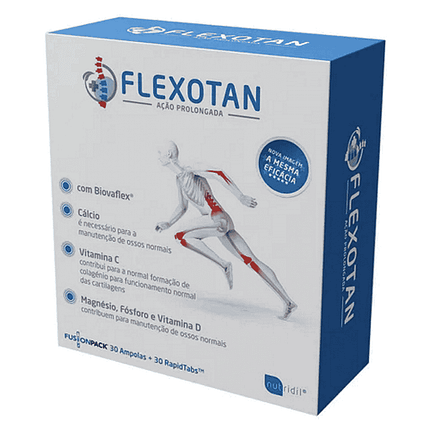 Flexotan Ação Prolongada, suplemento alimentar sem açúcar, sem lactose