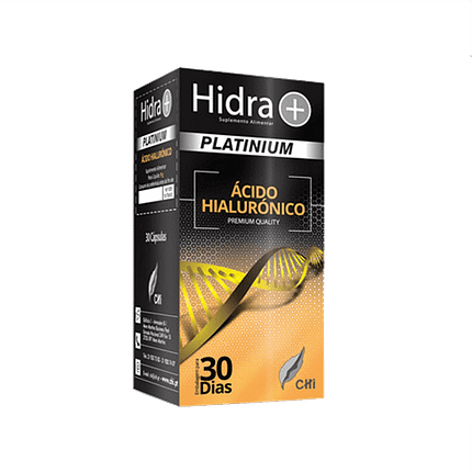 Hidra + Platinium + Ácido Hialurónico, suplemento alimentar