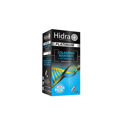 Hidra + Platinium Colagénio Marinho + Vitamina E, suplemento alimentar