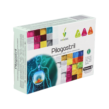 Pilogastril, suplemento alimentar sem glúten, sem lactose, vegan