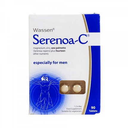Serenoa-C, suplemento alimentar sem glúten, sem lactose, vegetariano