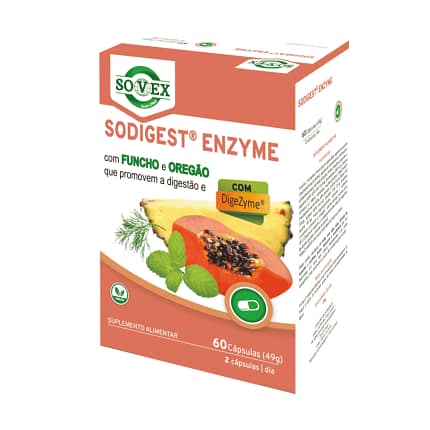 Sodigest Enzyme Suplemento Alimentar Sovex