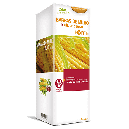 Barbas de Milho + Pés de Cereja Forte, suplemento alimentar