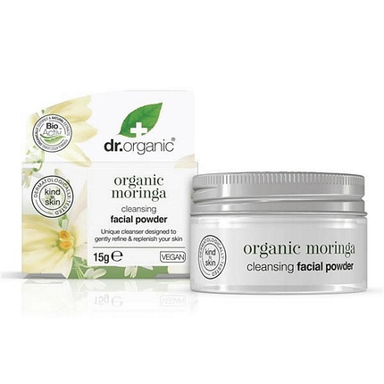 Pó para Limpeza Facial, com ingredientes biológicos, cosmética vegan