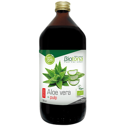 Sumo de Aloé Vera + Pulp, com ingredientes biológicos, vegan