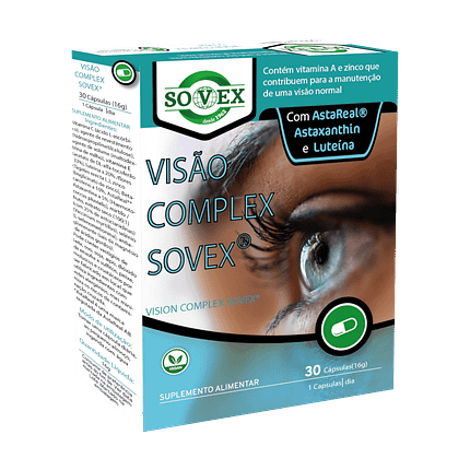 Visão Complex, suplemento alimentar para uma visão normal, adequado a vegans
