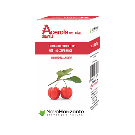 Acerola Comprimidos Mastigáveis, suplemento alimentar para o sistema imunitário