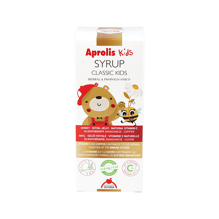 Aprolis Classic Kids Xarope, suplemento alimentar sem glúten
