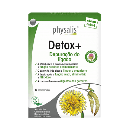 Detox+, suplemento alimentar vegan