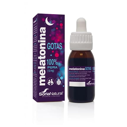 Melatonina Gotas 100% Pura 1,8 MG Soria Natural Sono Saudável