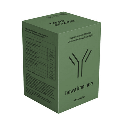Hawa Immuno, suplemento alimentar sem glúten, para o sistema imunitário