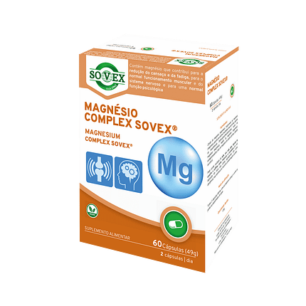 Magnésio Complex, suplemento alimentar vegan