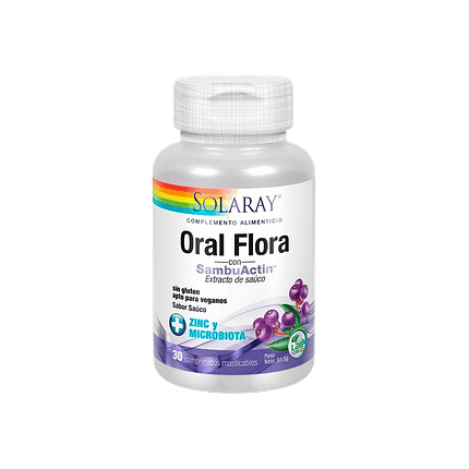 Oral Flora, suplemento alimentar sem glúten, vegan