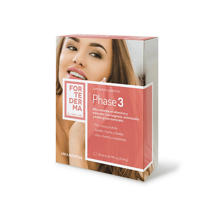 Fostederma Phase 3, suplemento alimentar para cabelo, pele e unhas