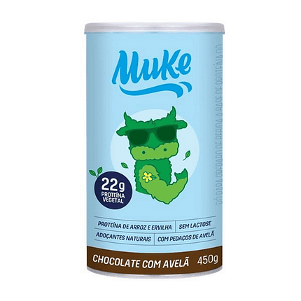 Proteína Vegetal - Chocolate e Avelã, sem glúten e sem lactose