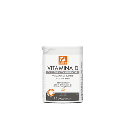 Vitamina D 4000UI, suplemento alimentar sem açúcar, sem glúten, sem lactose