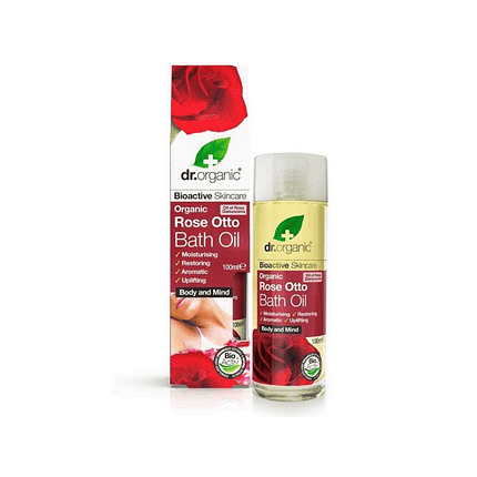 Óleo de Banho Rosa, com ingredientes biológicos, cosmética vegan e vegetariana