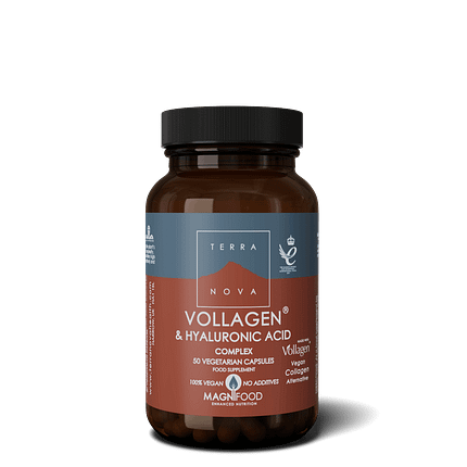 Vollagen & Hyaluronic Acid, suplemento alimentar adequado a vegans e vegetarianos