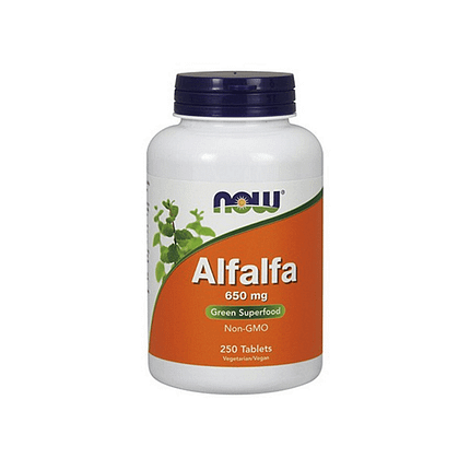 Alfalfa, suplemento alimentar sem glúten, sem soja, vegan e vegetariano