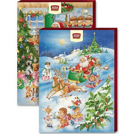 Calendário do Advento - Chocolate de Leite, com ingredientes biológicos