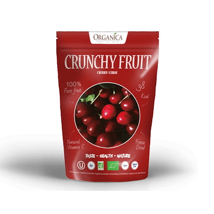Cerejas Liofilizadas, biológicas, sem glúten, vegan