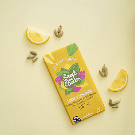 Chocolate Negro com Limão e Cardamomo, vegan