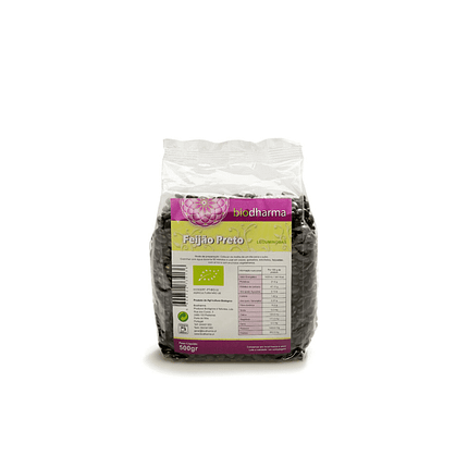 Feijão Preto, biológico, sem glúten, sem lactose, sem soja, vegan, vegetariano