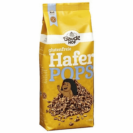 Flocos de Aveia Tufados com Mel, com ingredientes biológicos, sem glúten