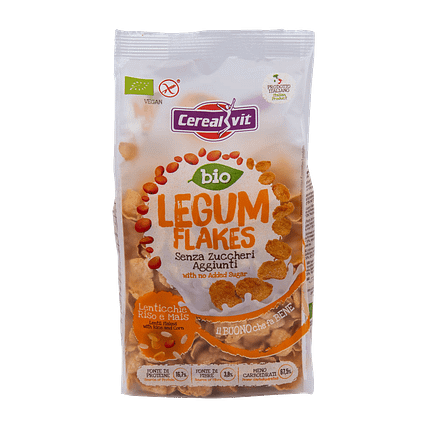 Flocos de Lentilhas, com ingredientes biológicos, sem glúten, adequado a vegans