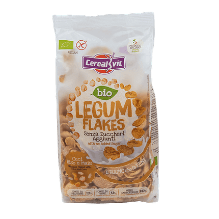 Flocos de Grão de Bico, de agricultura biológica, sem glúten, adequado a vegans