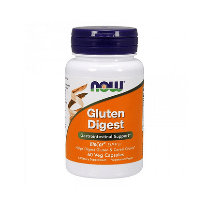 Gluten Digest Enzymes, suplemento alimentar sem glúten, sem soja, vegan, vegetariano