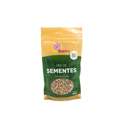 Mix de Sementes, biológico, sem glúten, sem lactose, vegan, vegetariano