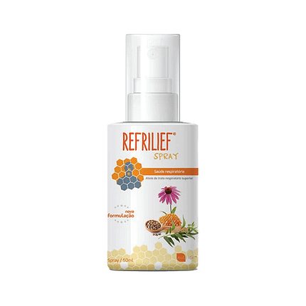 Refrilief Spray, suplemento alimentar sem açúcar, sem glúten, sem lactose