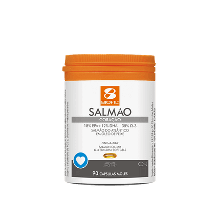 Salmão, suplemento alimentar sem açúcar, sem glúten, sem lactose, sem sal