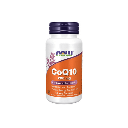 CoQ10 200 mg, suplemento alimentar vegan e vegetariano