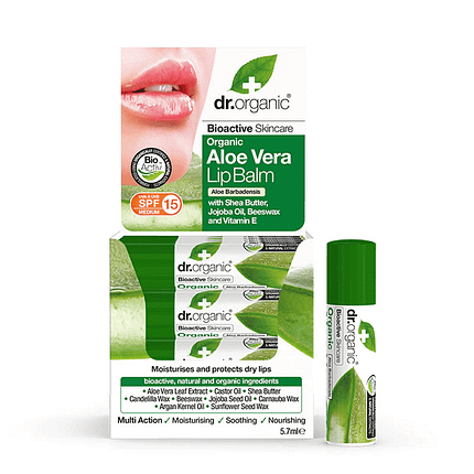 Batom Aloé Vera, com ingredientes biológicos