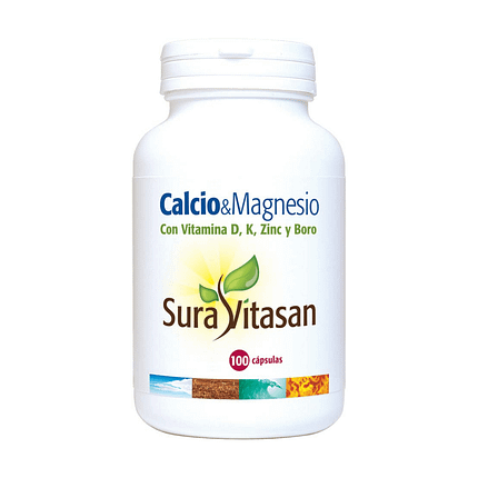 Cálcio & Magnésio, suplemento alimentar com Vitamina D, K, Zinco e Boro